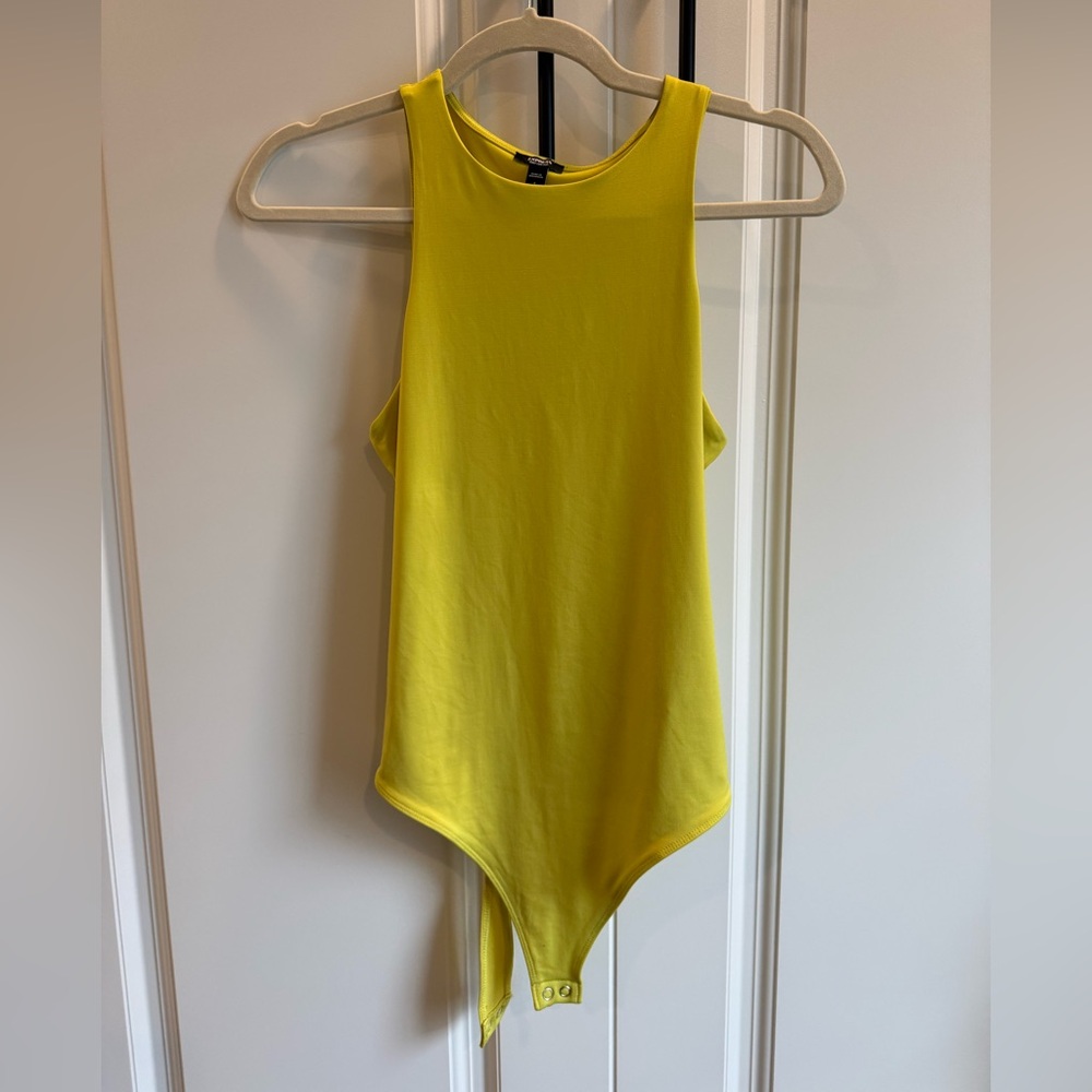 Express Neon Yellow Bodysuit